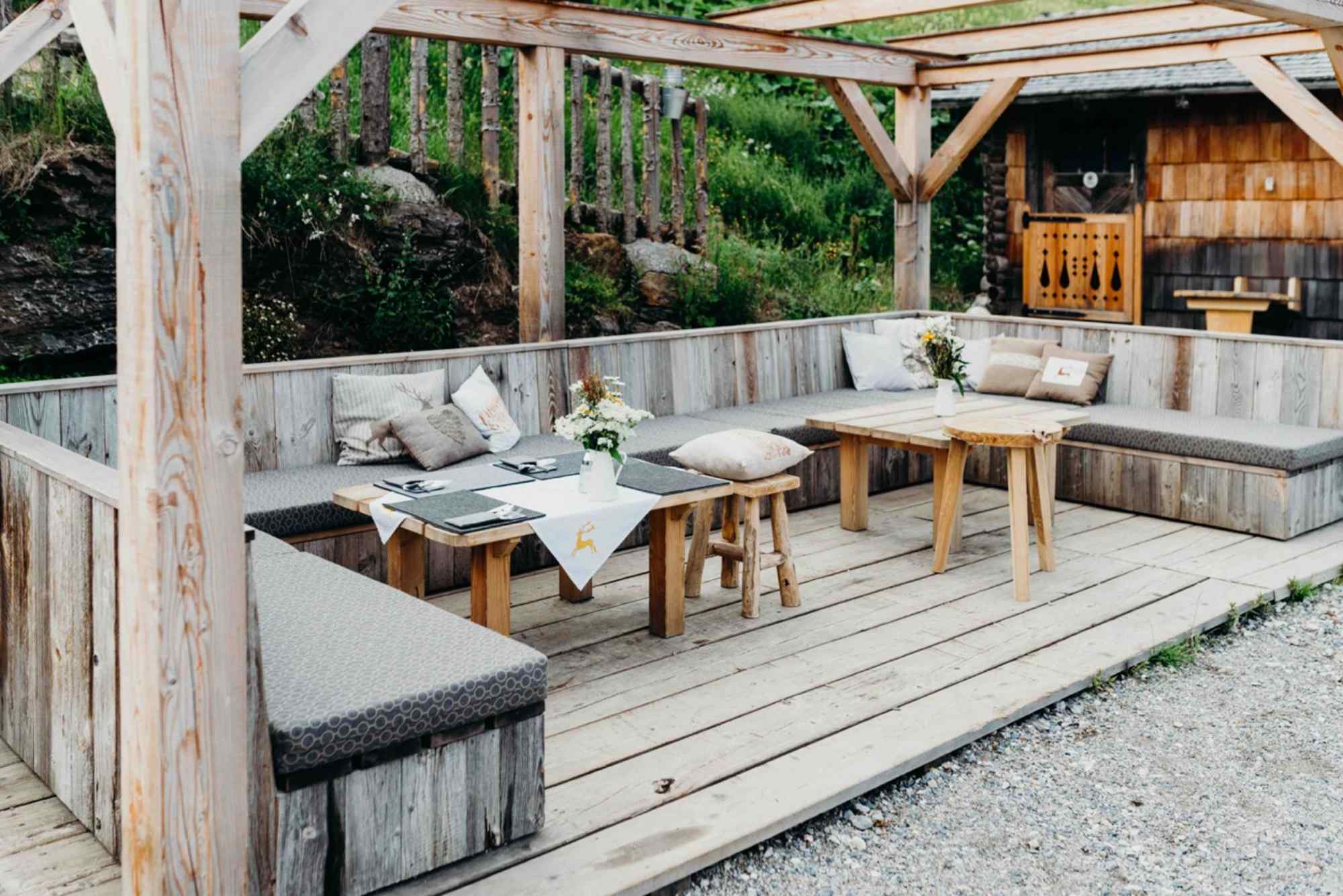 Die Terrasse auf der Zachohfalm