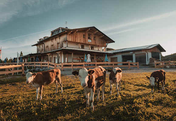 Das Straubinger Haus liegt in den Chiemgauer Alpen auf Tiroler Boden und nordwestlich des Fellhorns.