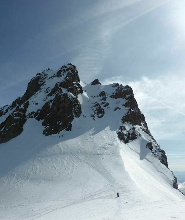 Das Rimpfischhorn zum Greifen nahe