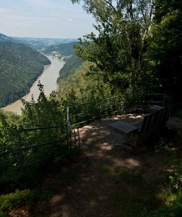 Donausteig - Aussichtsblick Predigtstuhl, Waldhausen im Strudengau