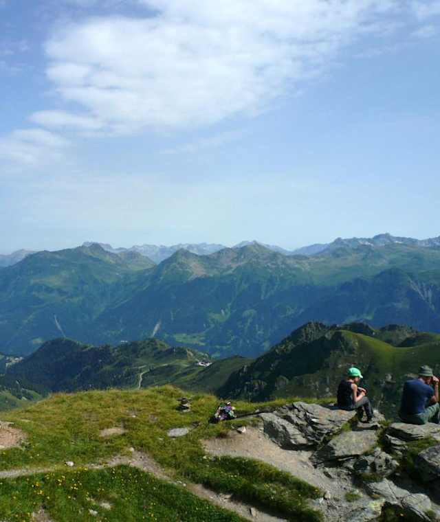 Ausblick von Madrisellaspitze